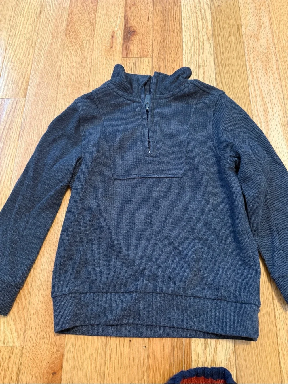 Kids Navy and Gray Half-Zip & Crewneck Sweaters - Mixed Styles